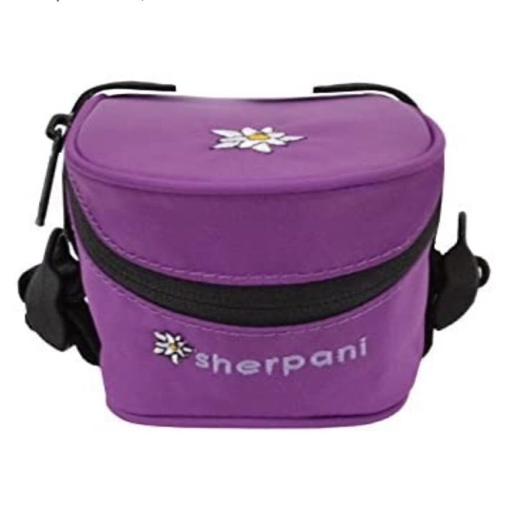 Sherpani purple flower bike seat bag/ messenger bag/ saddle bag