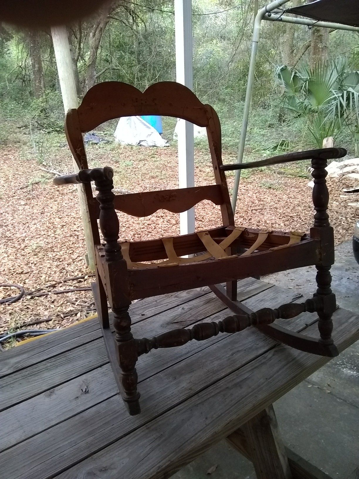 Oak rocking chair