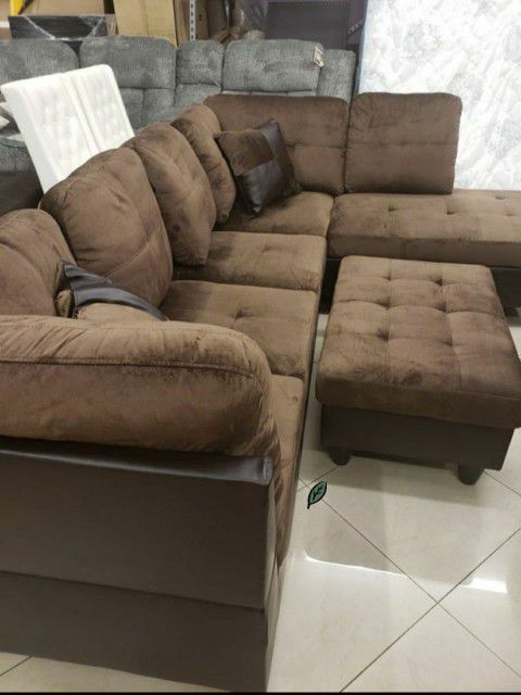🪶💲39 Down PaymentMatisse Chocolate/Mocha Sectional