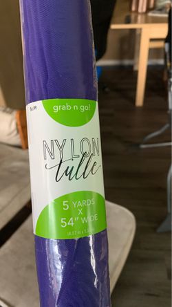 Purple tulle (20) rolls 5 yards x 54” wide 4.57 m x 1.37 m Thumbnail