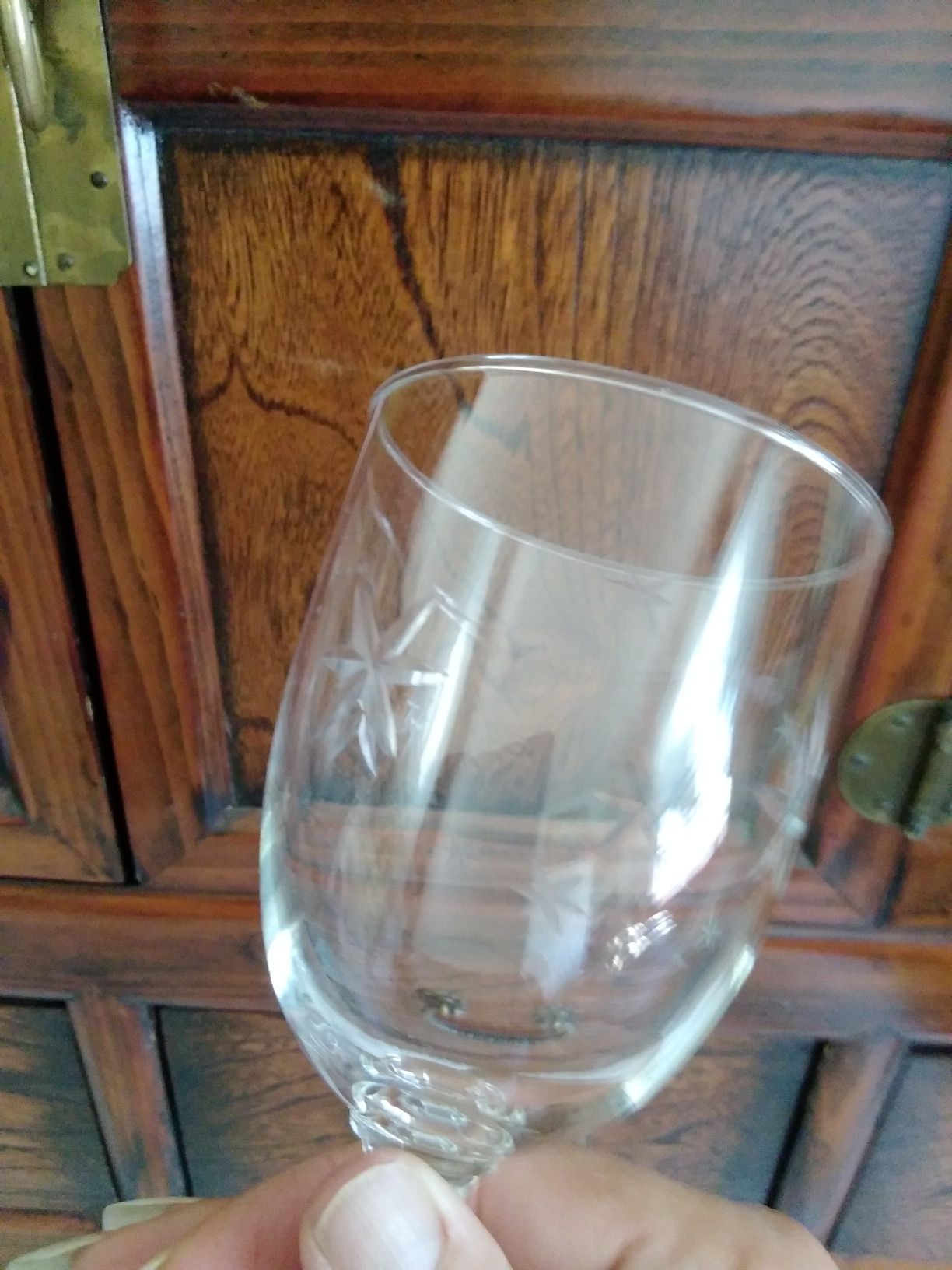 Vintage CRYSTAL Glassware Starburst Pattern
