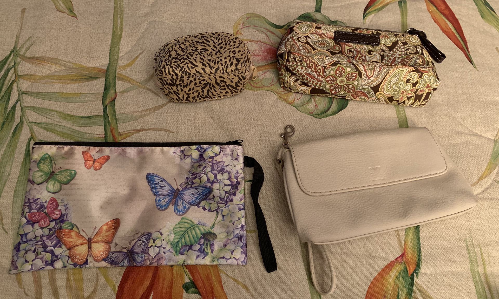 Small wallets and makeup bag