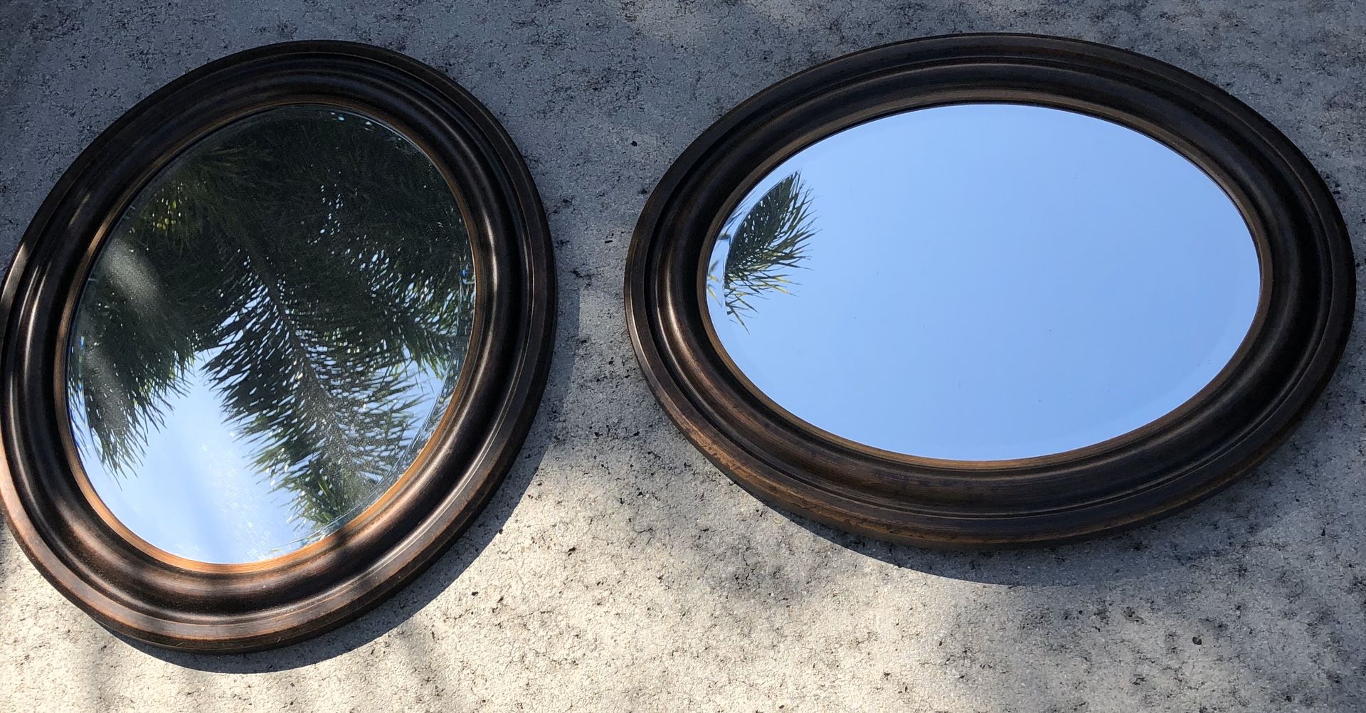 Oval mirrors