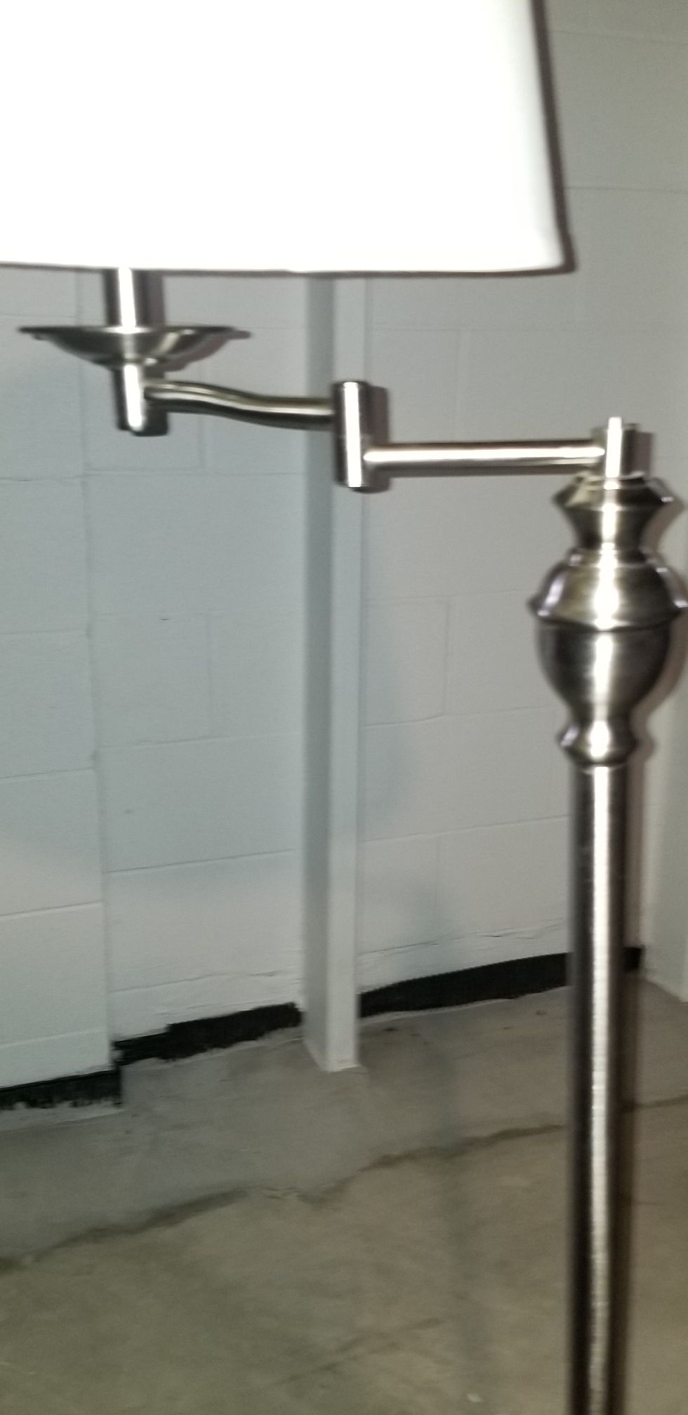 Silver floor lamp