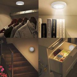 Super Bright Tap Lights Touch Stick on Lights Closet Light Push Puck Night Light Battery Operated for Closet Cabinet Bedroom Storage Shed Hallway Stai Thumbnail