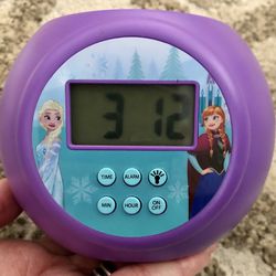 Frozen Elsa Anna Snowflake Alarm Clock Kids Thumbnail