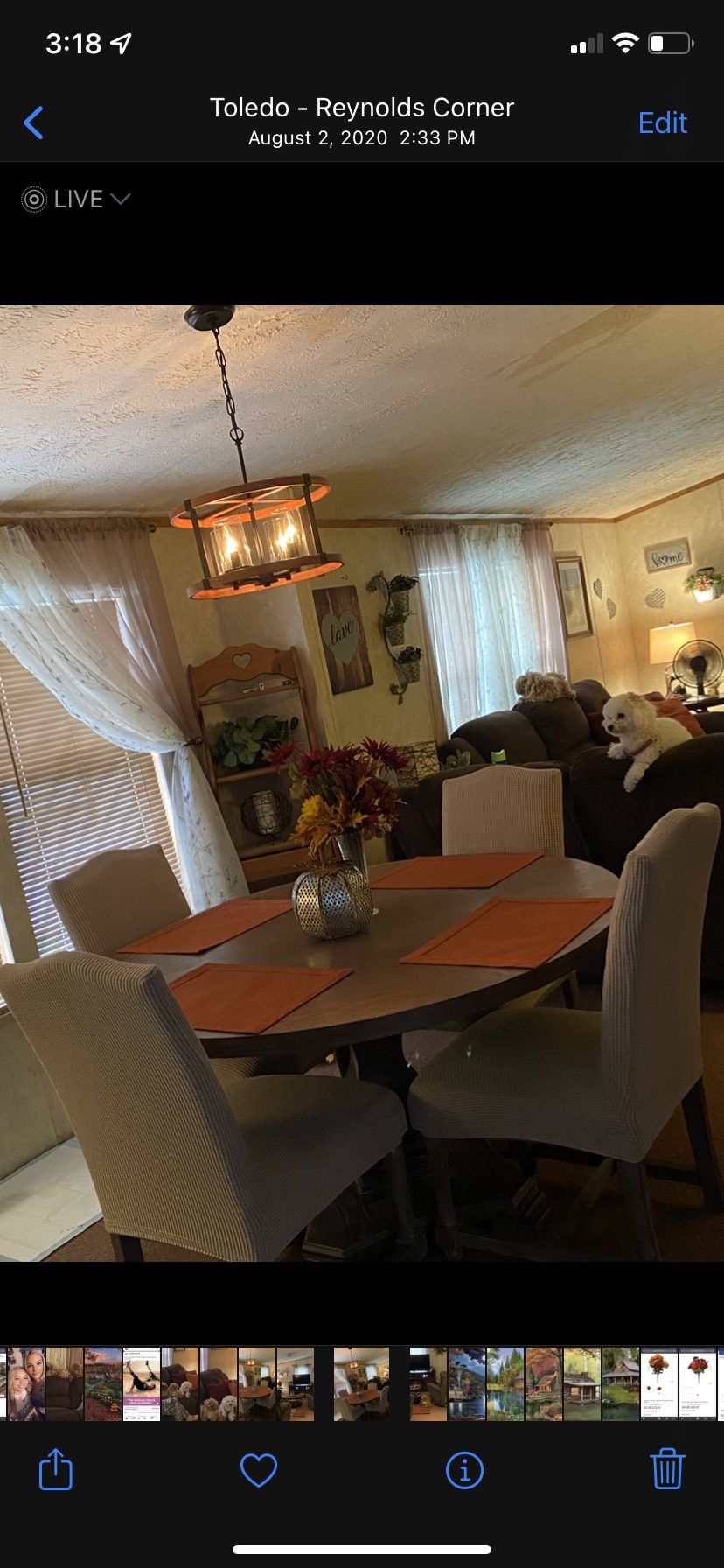 Round Dining Room Table Set