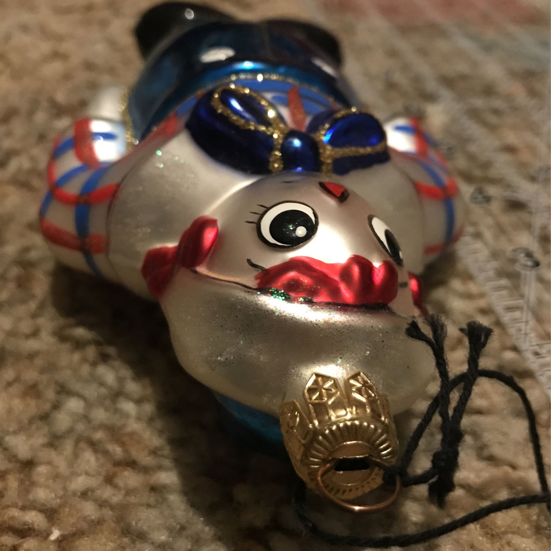 Kurt S. Alder’s Raggedy Andy Glass Handmade Ornament
