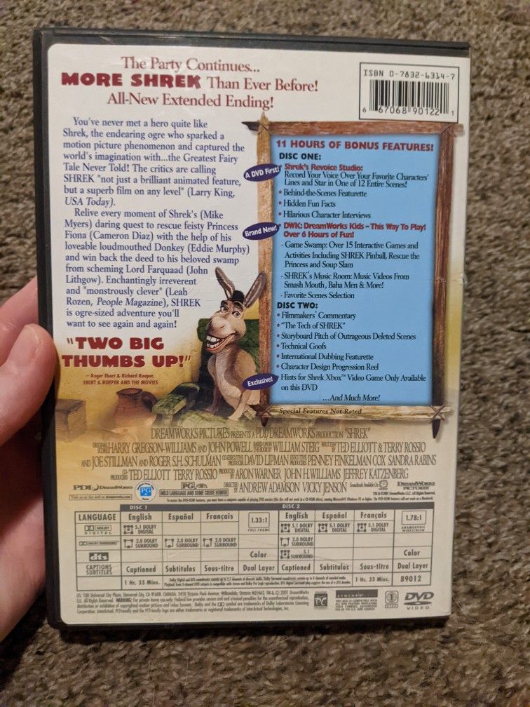 DVD Shrek