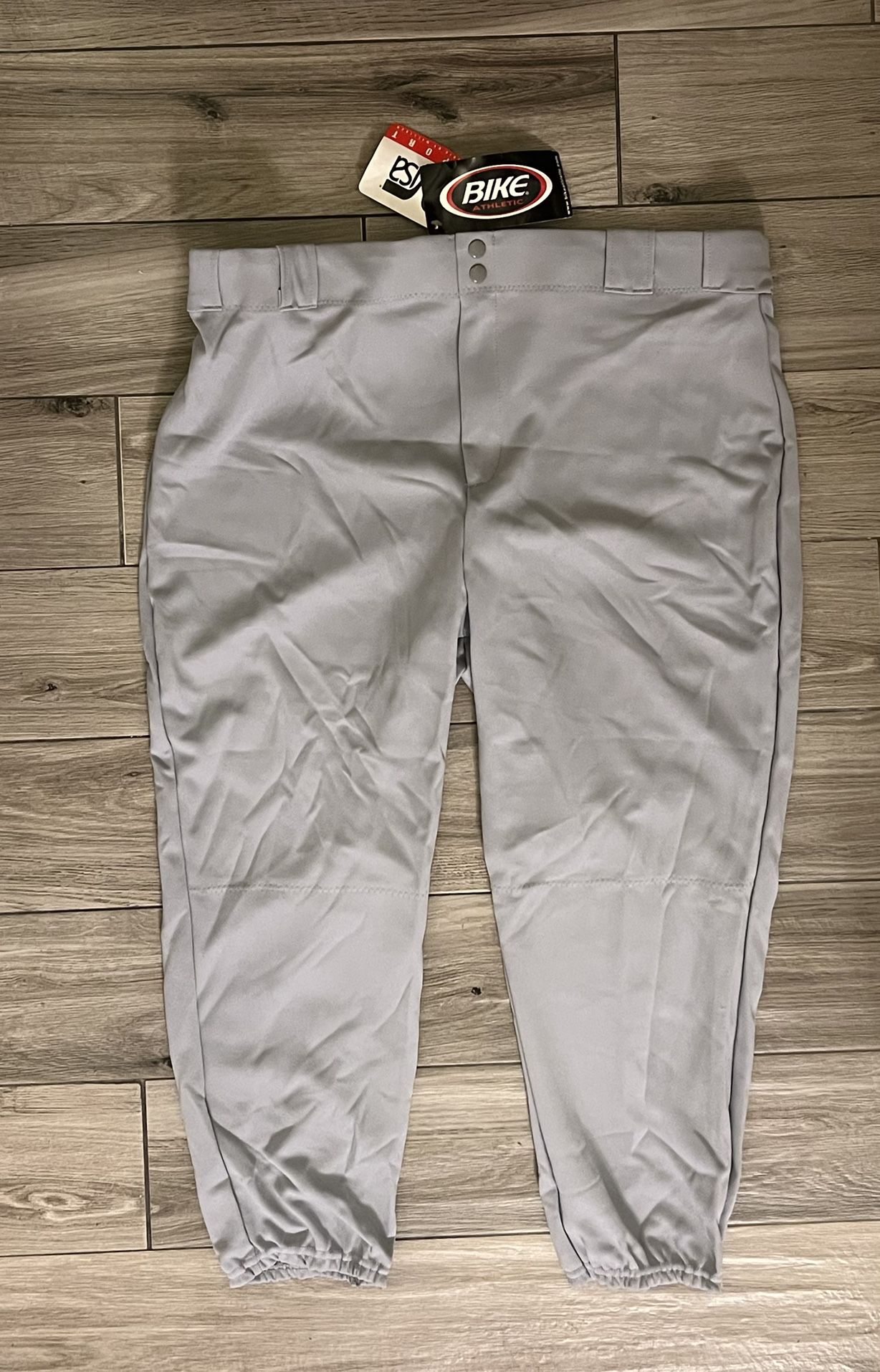 Bike Athletic Style 4108 Gray Adult Baseball Pants w/Belt Loops Size XXL NEW