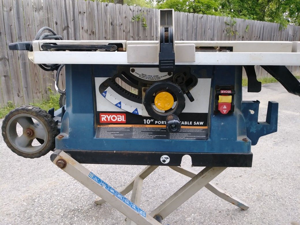 Ryobi Table Saw with stand