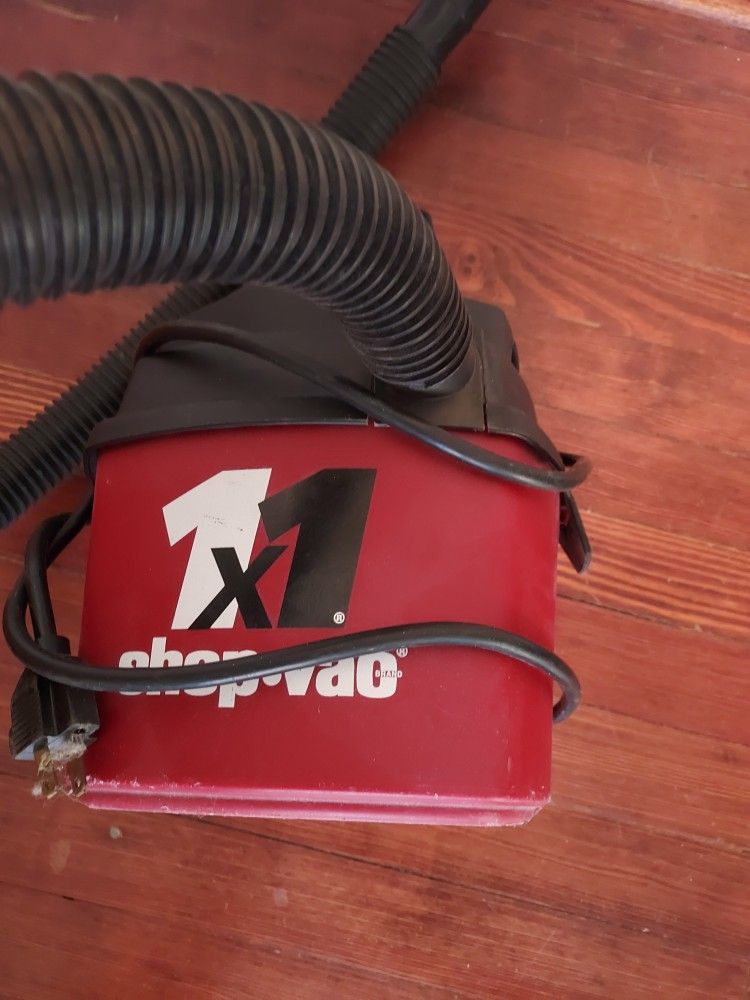 Shop Vac Wet Dry 1 Gallon Portable W/ Heavy Duty Strong Vacuum Suction Power 5 Ft Hose