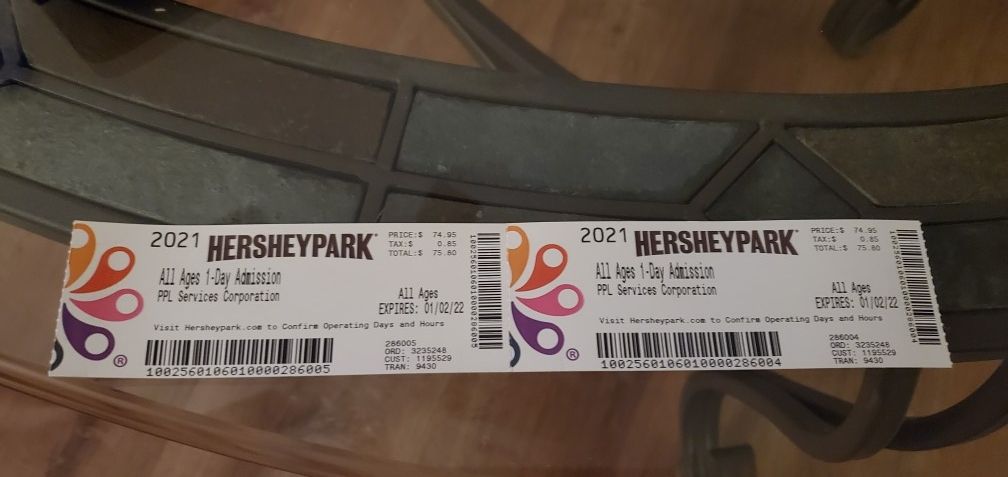 Hershey Park Tickets
