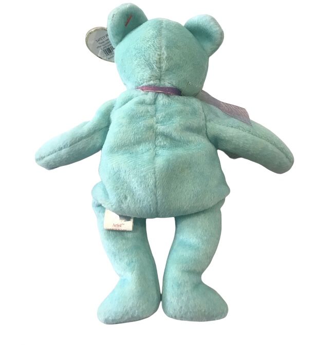 Ty Beanie Babies Ariel The Bear Blue Plush Beanbag Toy -Collectable/Collectible