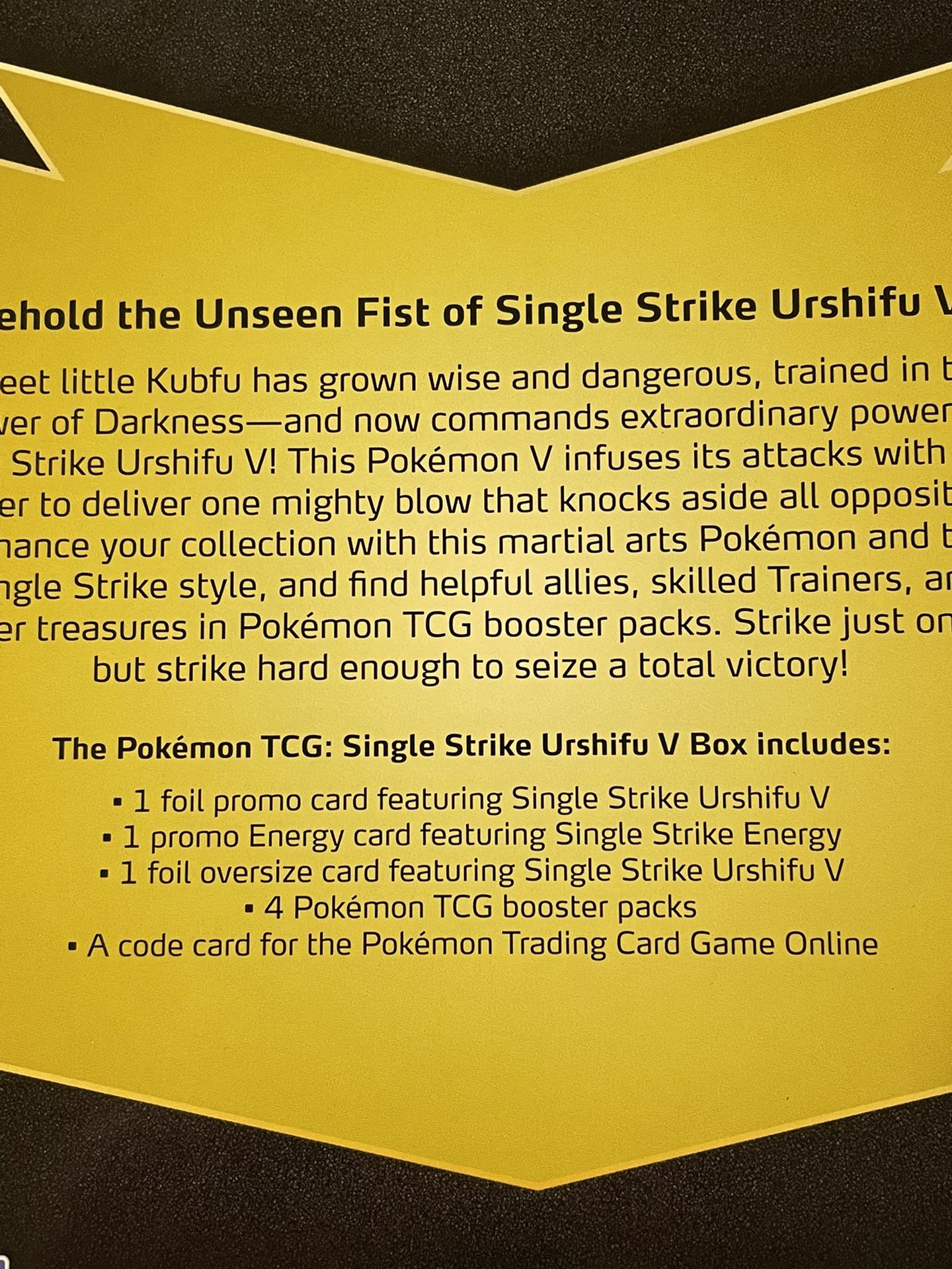 Pokémon Single Strike Urshifu V Collection Box