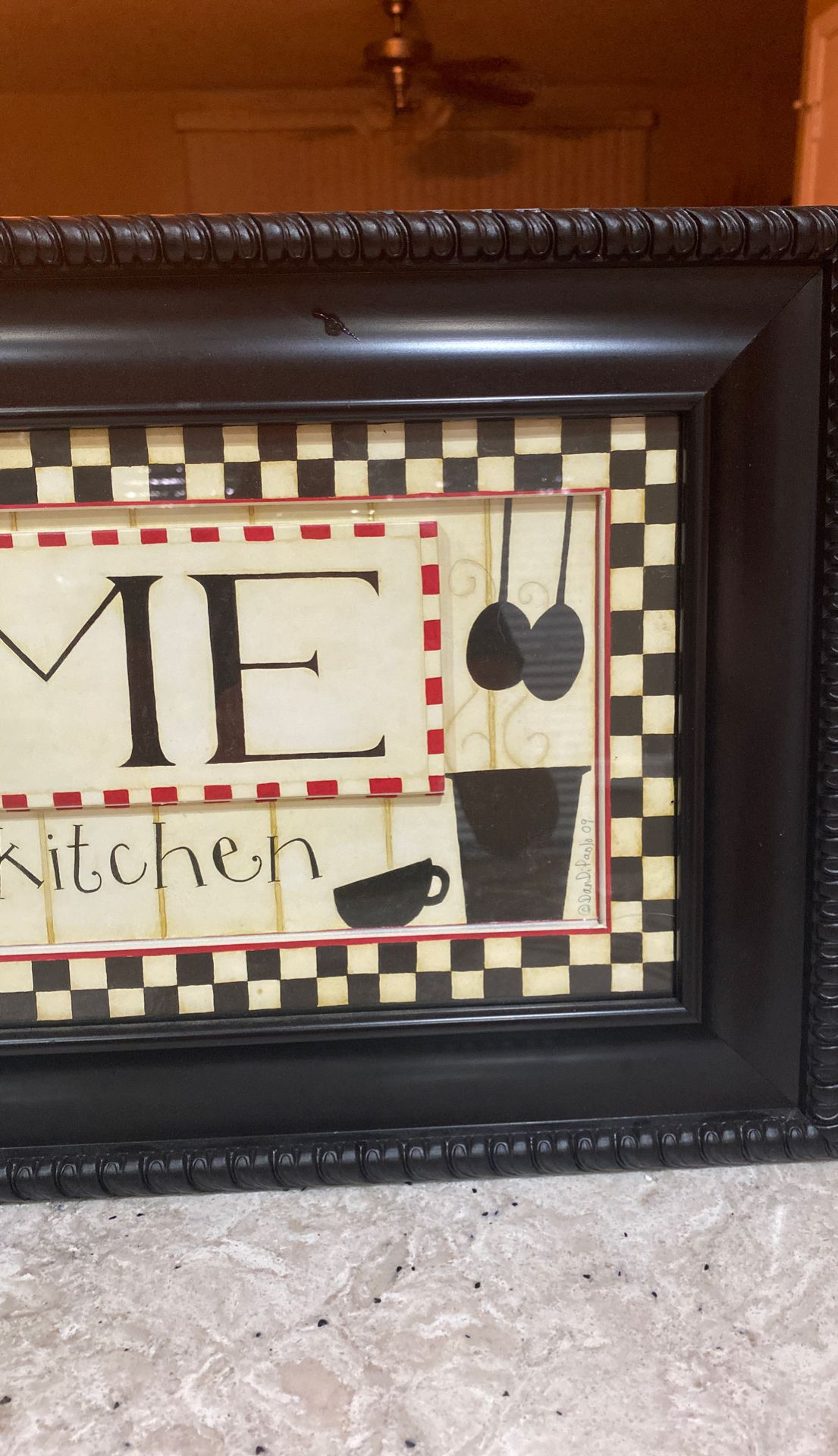 Home is in the Kitchen sign