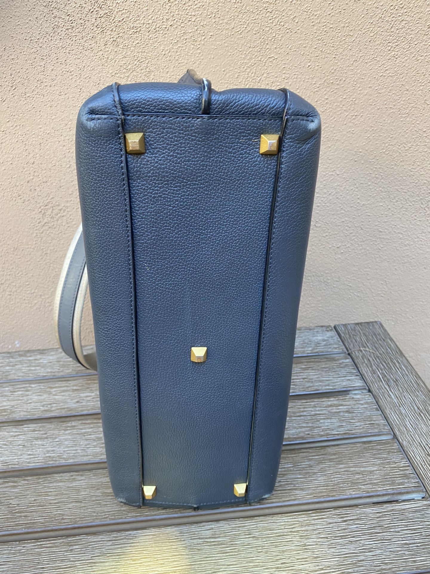 MCM 14”W x 10”H x 6”D Dark Phantom Grey Tote/Messenger Bag