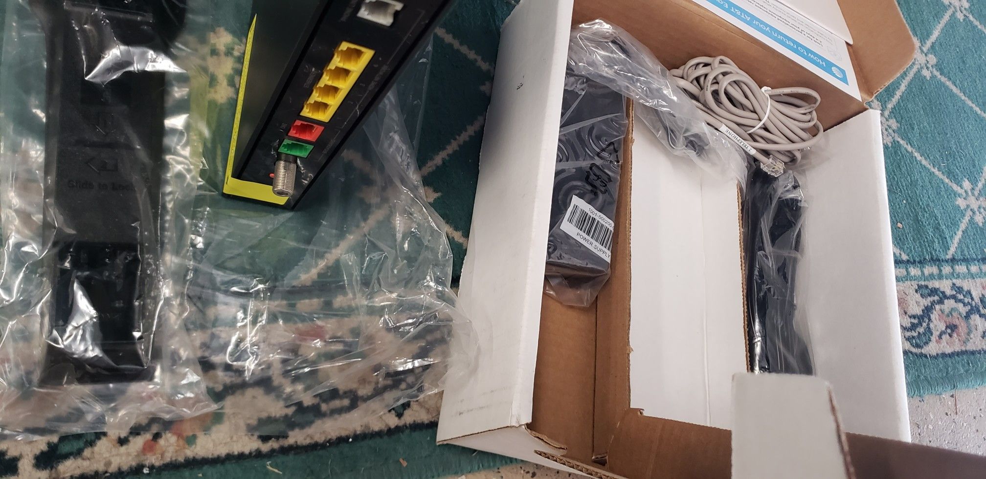 2wire Pace AT&T Uverse DSL Modem (3801HGV) Broadband Gateway