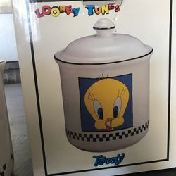 Vintage 1993 Looney Tunes Tweety Cookie Jar Thumbnail