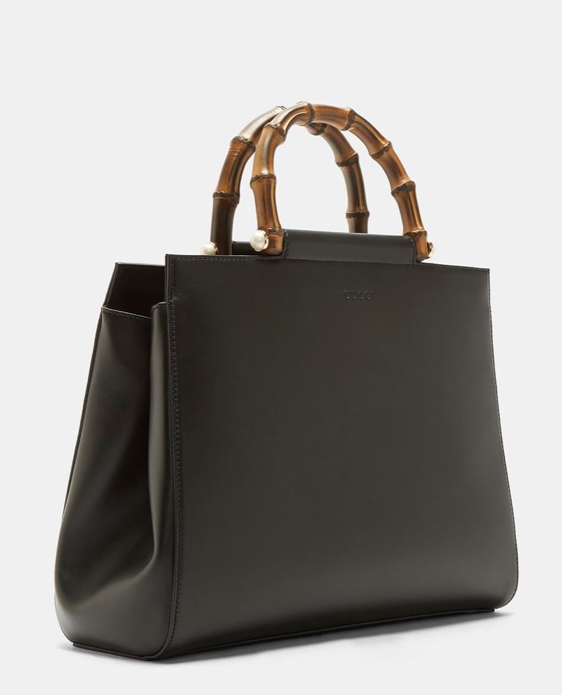 Brand New Gucci Nymphaea Medium Top Handle Bag In Black