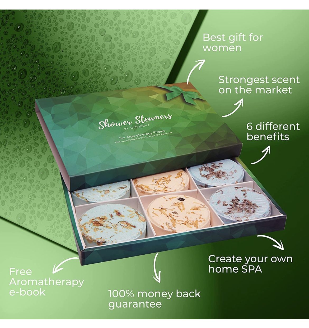 Aromatherapy Shower Steamers Pack Of 6