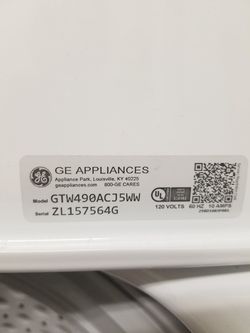 ge washer serial tags