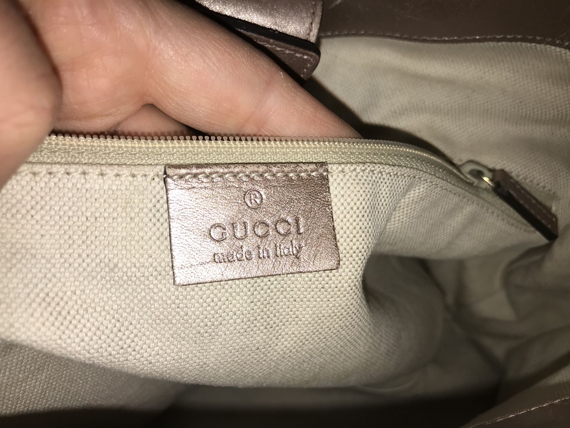 Authentic Gucci Sukey Rose Gold Tote Bag Like New