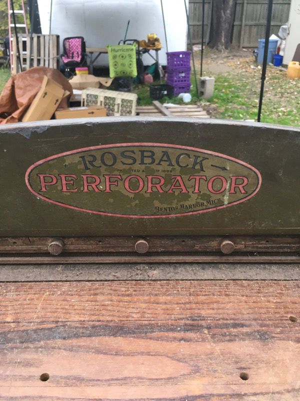 Antique Rosback Perforator