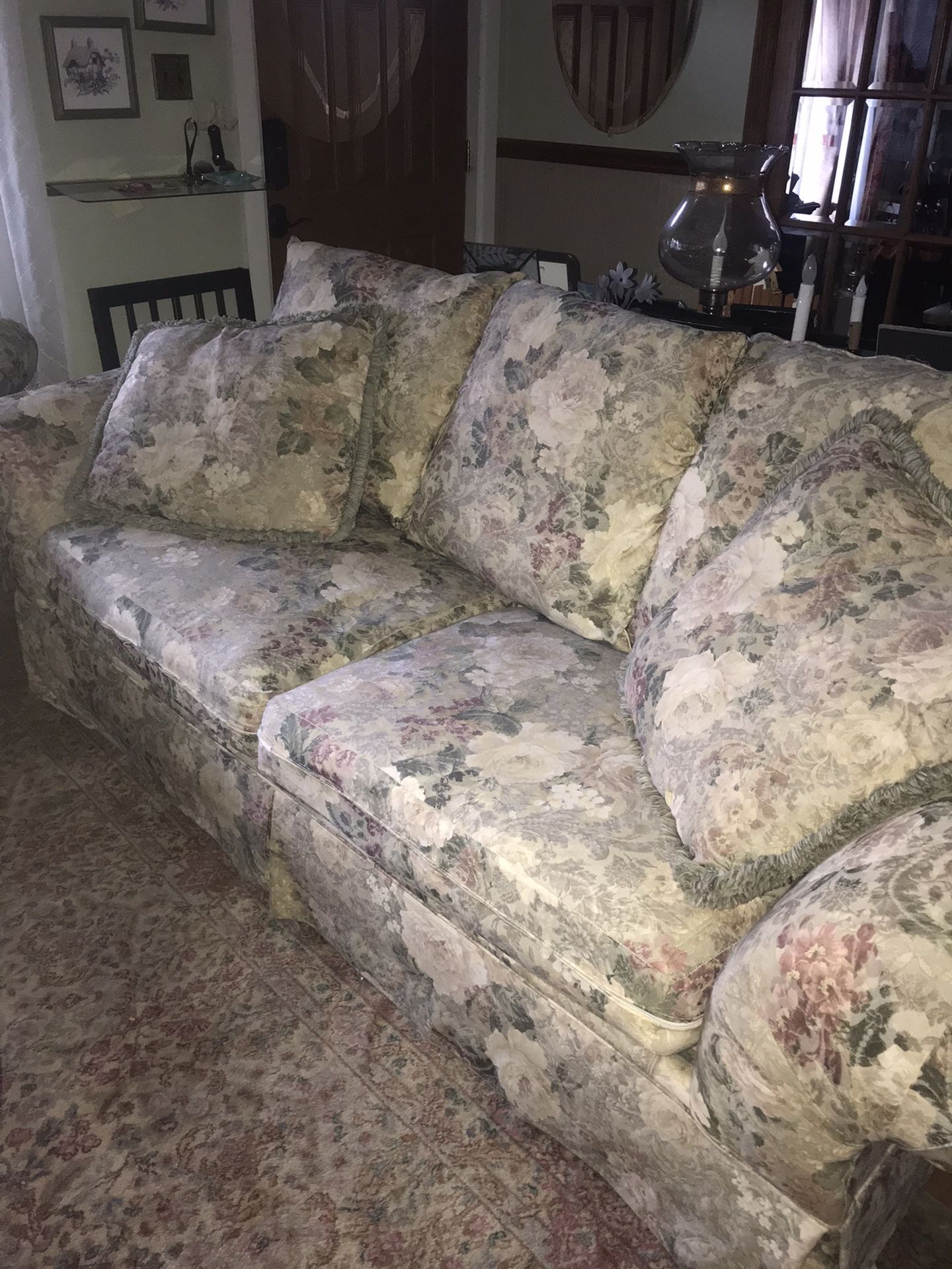 Sofa, Chair and Ottoman