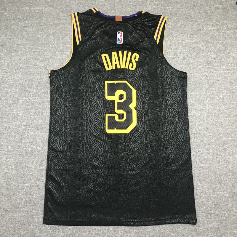 ★Los Angeles Lakers Anthony Davis Black City Jersey