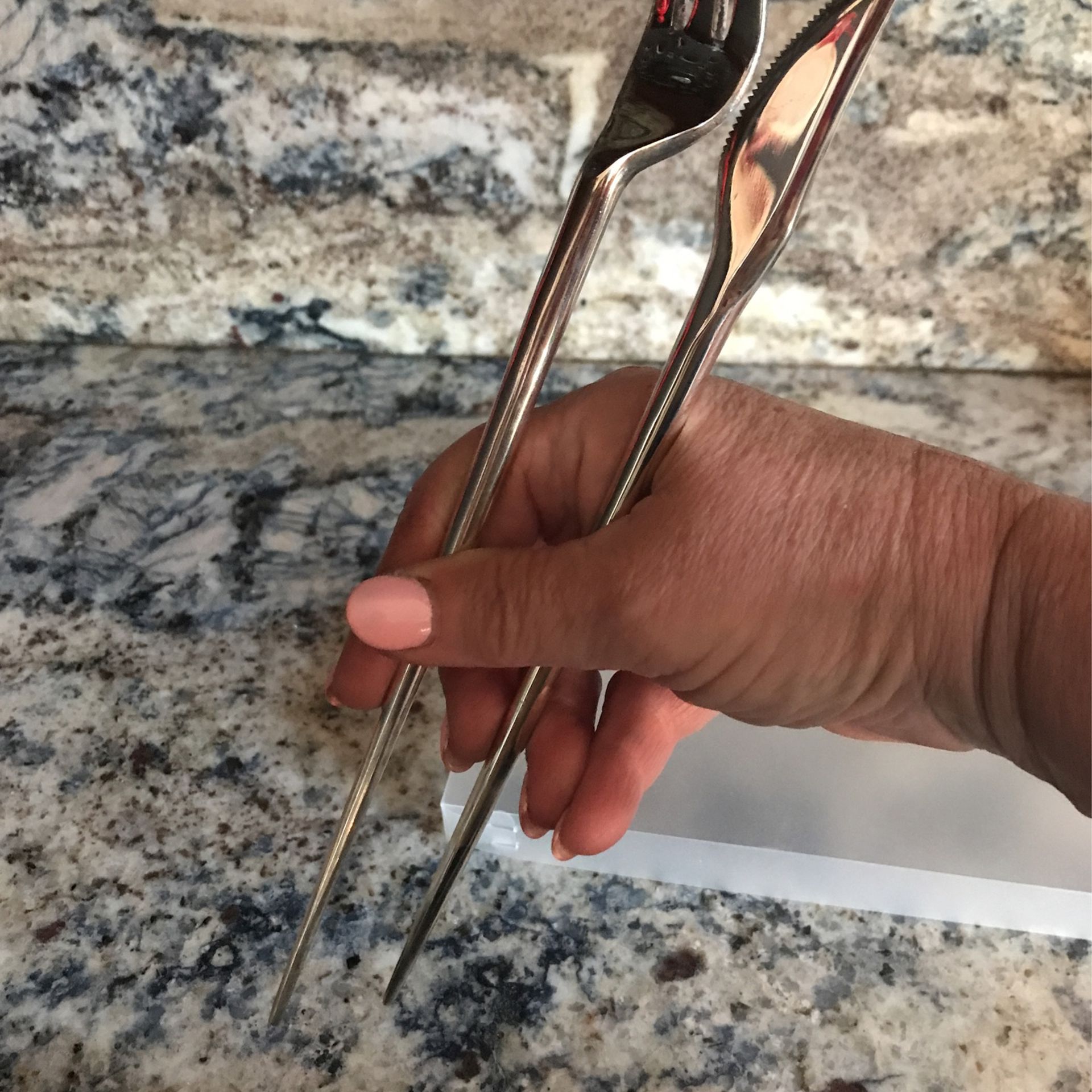 Forkchops Chopsticks -  Knife & Fork In 1 , Nice Set
