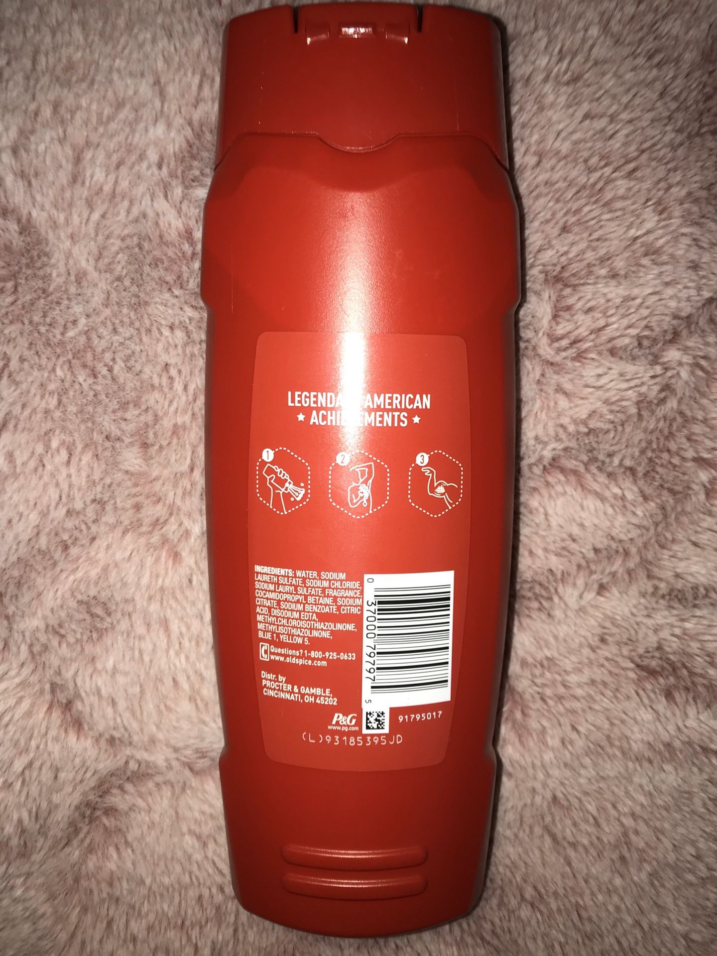 men axe and old spice body wash