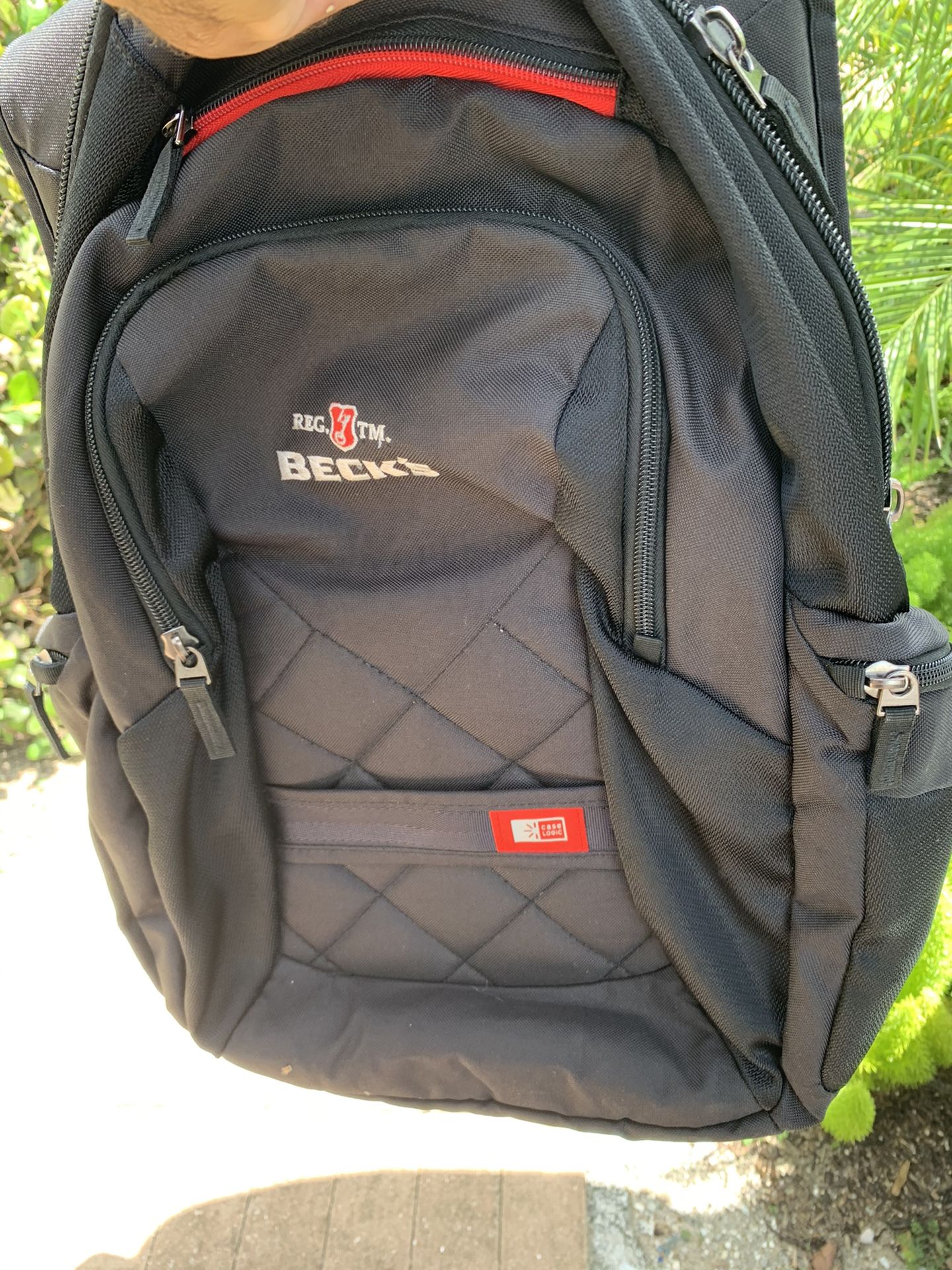 Beck’s back pack