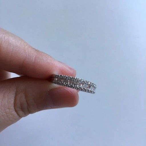 Zales Diamond Band 10K White Gold