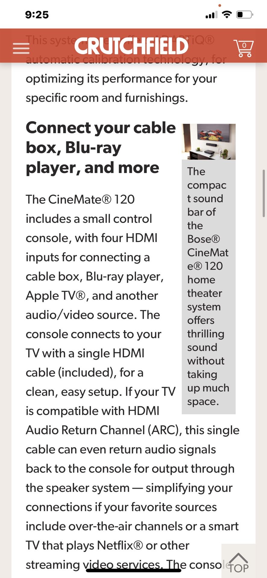 Bose Cinemate 120