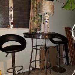 High Table With 2 Adjustable Chairs Thumbnail