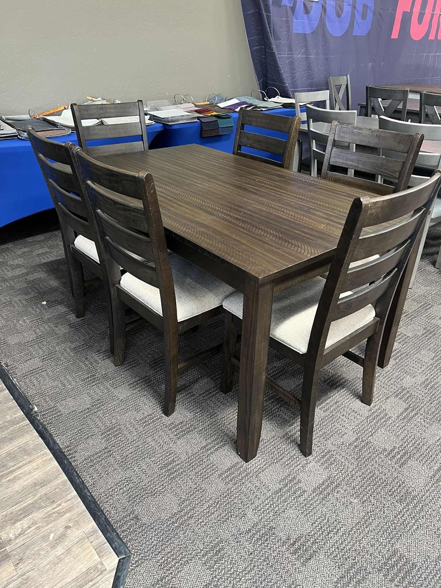 New Brown Dining Kitchen Table Set 