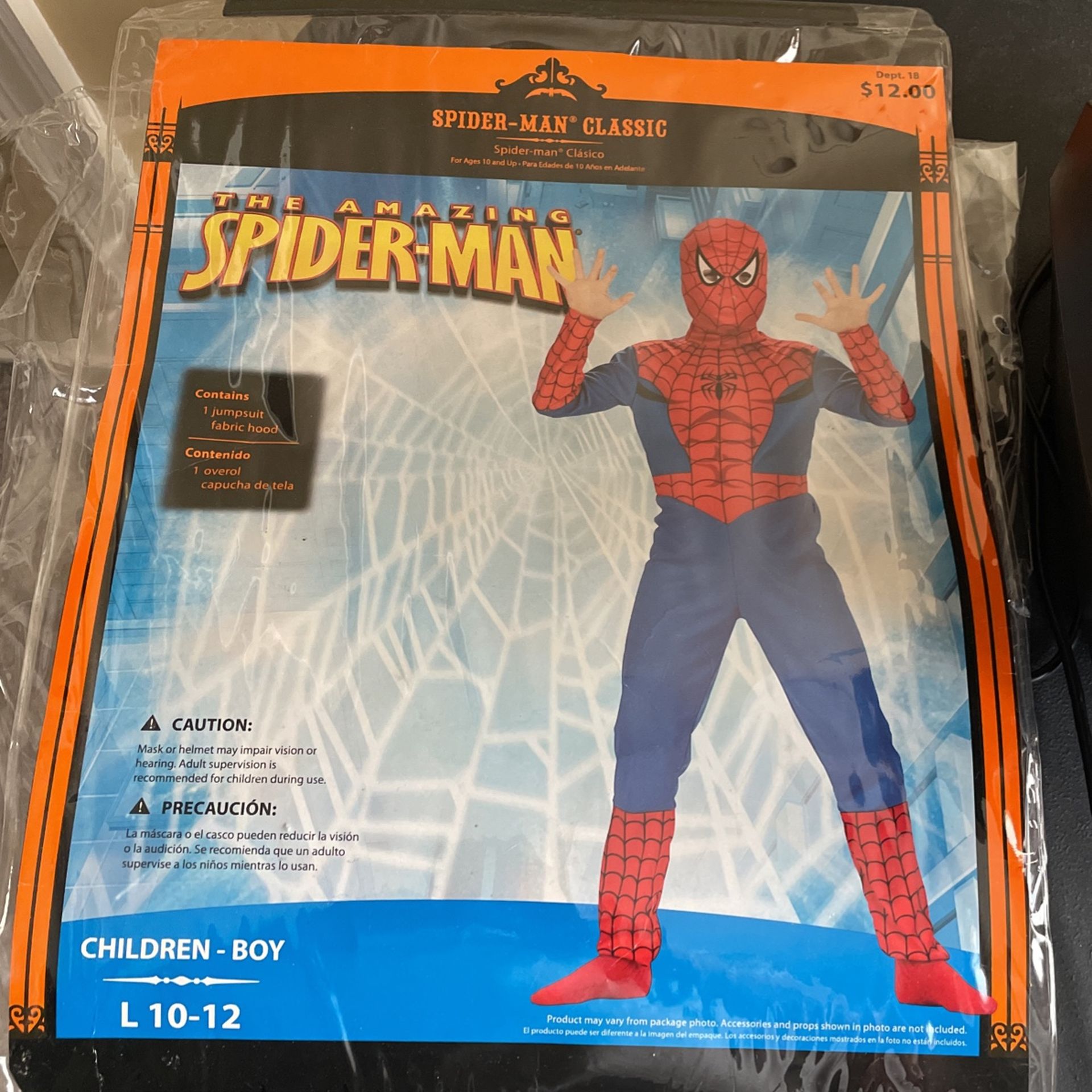 Halloween Costume Spider-Man For Kids barely Used