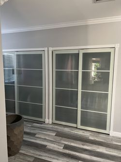Modern Frosty Glass Closet Door Thumbnail