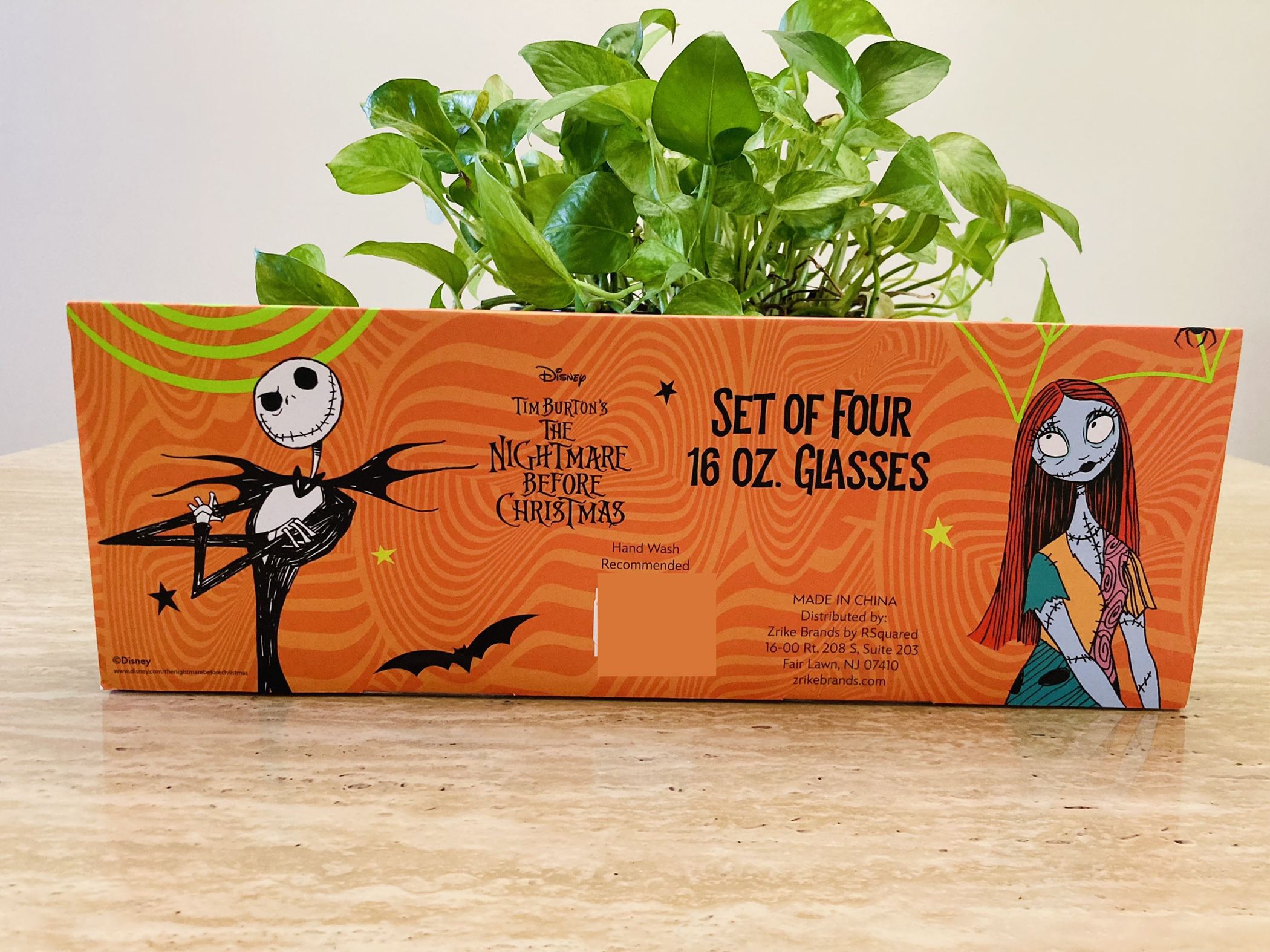 Disney The Nightmare Before Christmas Set of Four 16 oz glasses πππ