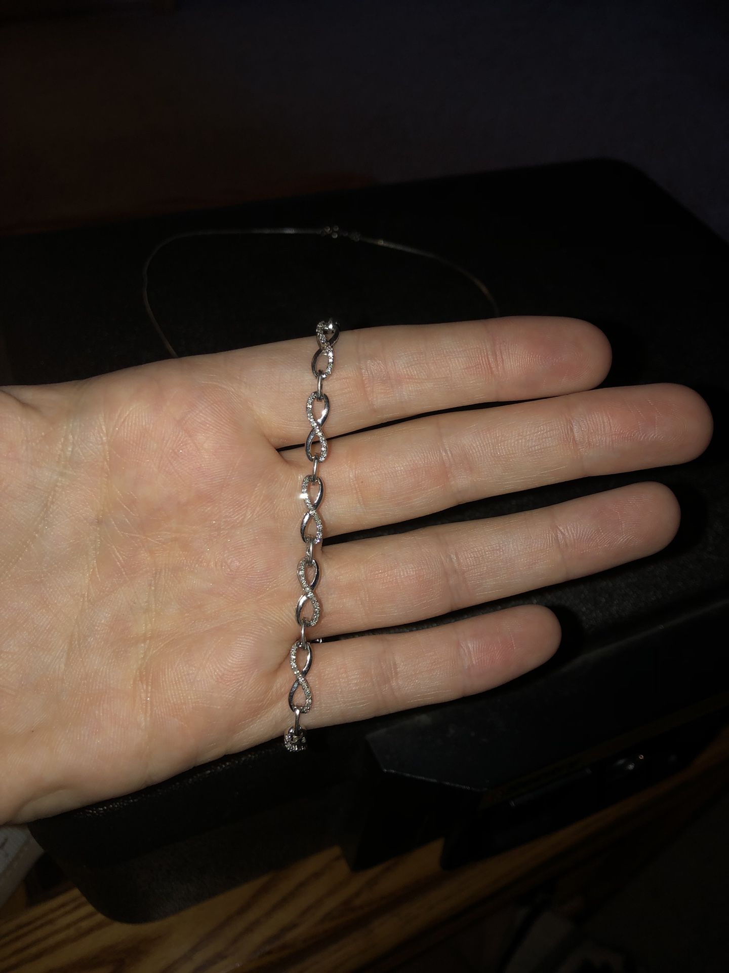 Diamond pendant and bracelet