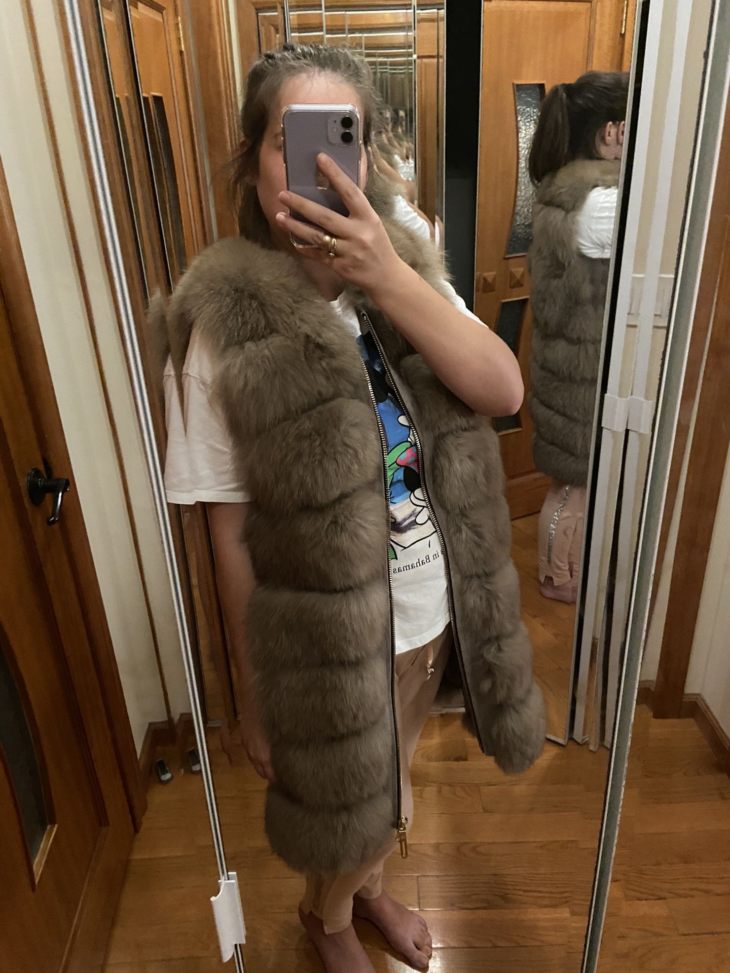 fur vest