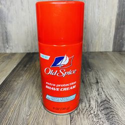 Old Spice Pure Sport Shave Cream 11oz With Vitamin E Allantoin NOS Thumbnail