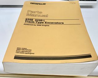 Caterpillar 320B 320B L Track-Type Excavators Parts Manual Book 3006 Engine 5BR1   Thumbnail