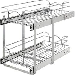 used rev-a-shelf two-tier kitchen cabinet organization Thumbnail