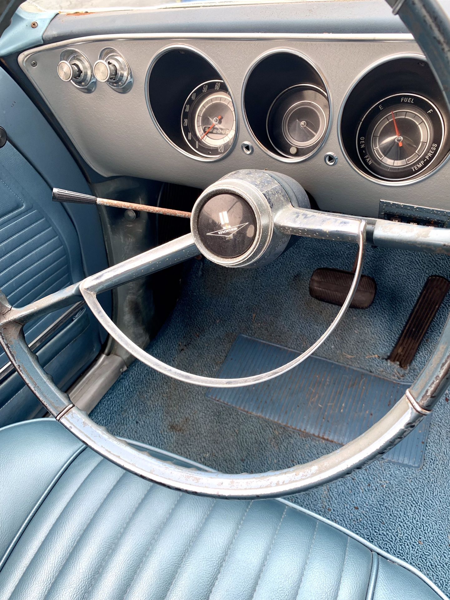 1965 Chevrolet Corvair Sedan. Light Blue. Start, Run And Drive. 