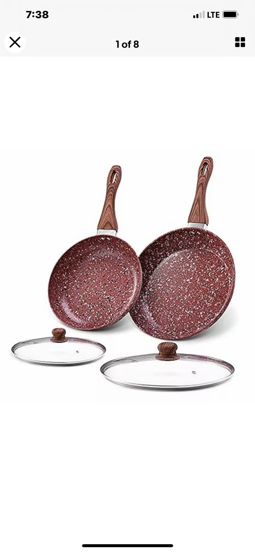 CSK 10 & 12 In Cookware With Matching Lids Red