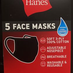 Hanes Face Mask (black) Thumbnail