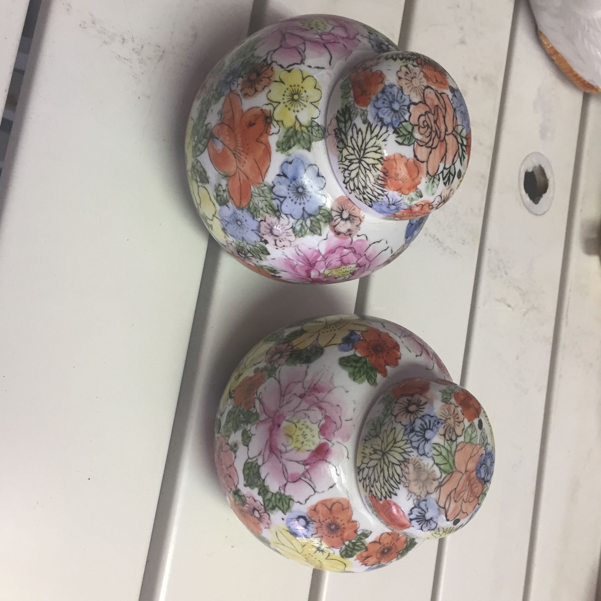 Vase Covered Jar China Perfect Pair