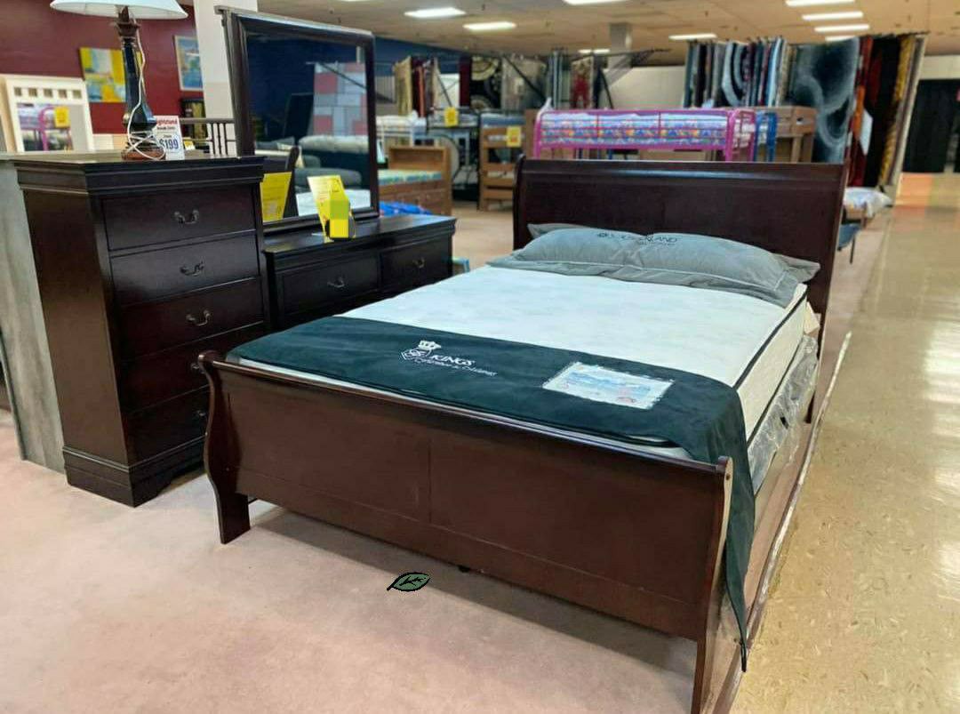 Brand New $39 Down‼Louis Philip Cherry Sleigh Bedroom Set